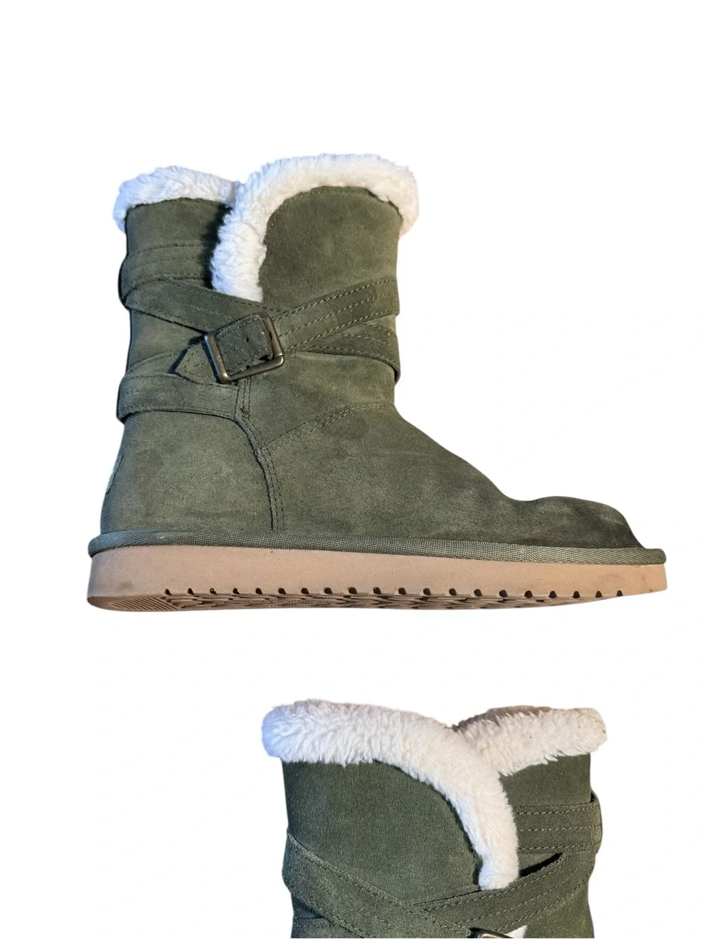 Koolaburra by Ugg Women’s Delene Olive Suede Shearling Winter Boots